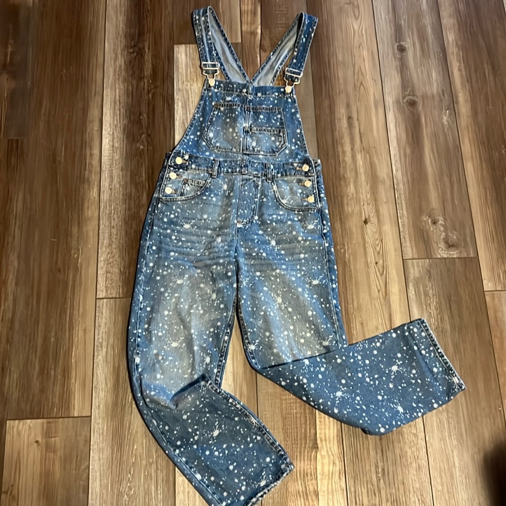 We the Free splatter Bib Overalls XS